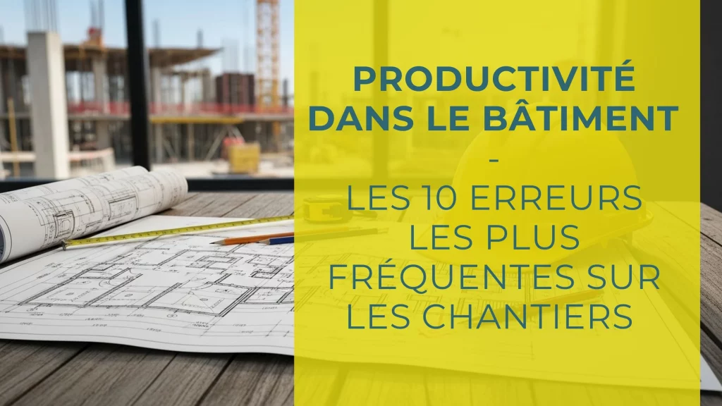 Productivité dans le bâtiment - Les 10 erreurs les plus fréquentes sur les chantiers